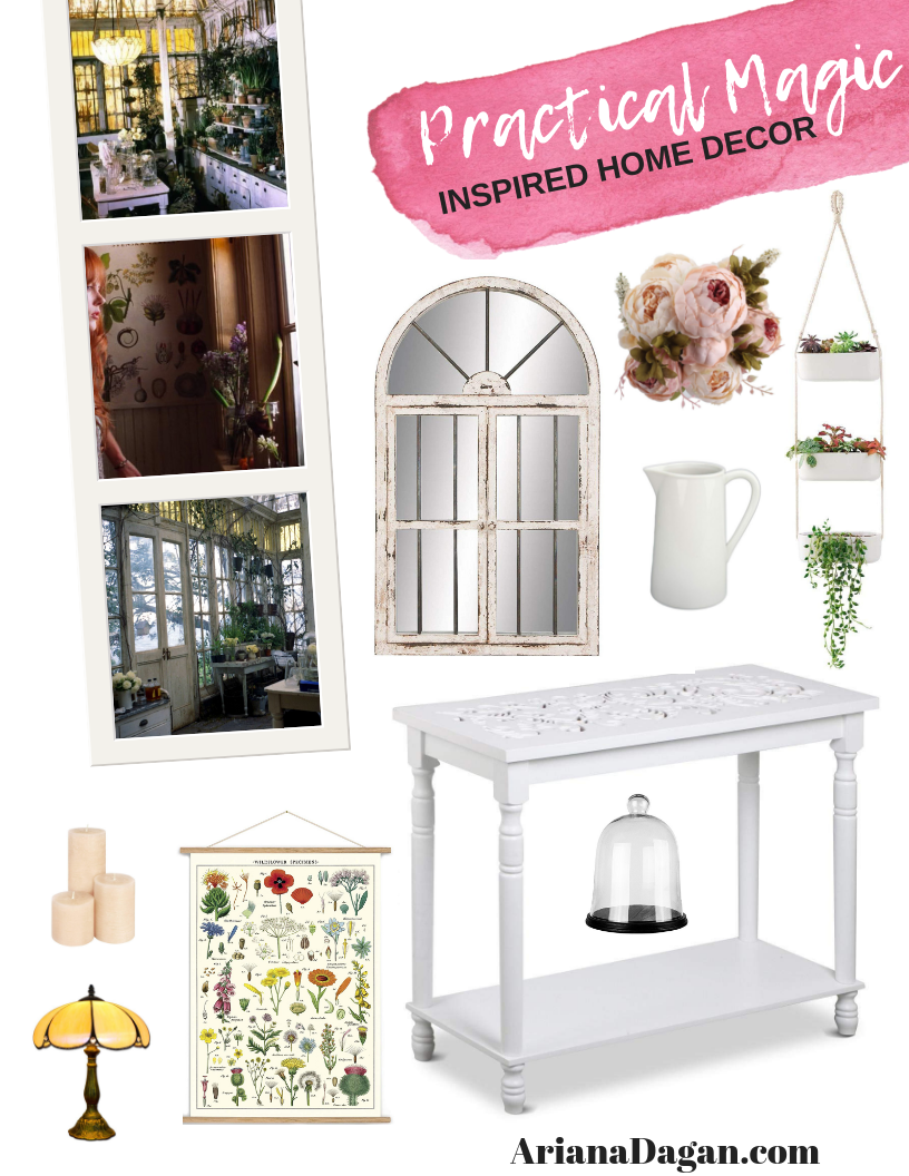 Practical magic inspired home decor