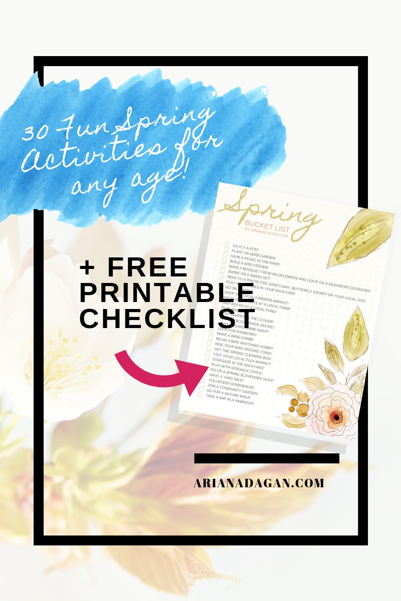 30 Fun Spring Activities For Any Age by Ariana Dagan