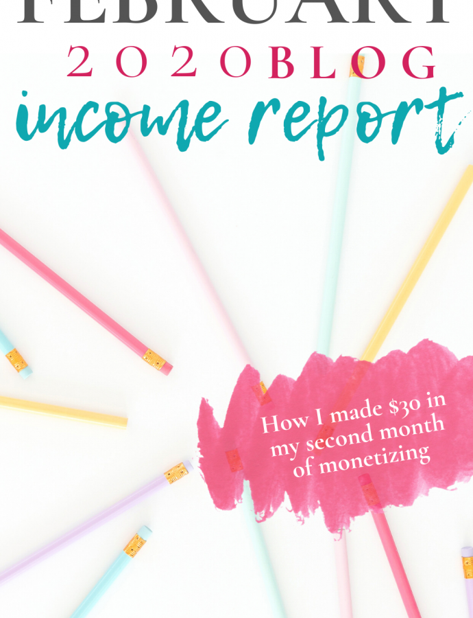 February 2020 Blog Income Report | Ariana Dagan