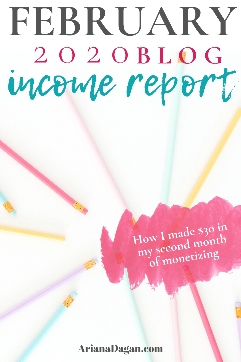February 2020 Blog Income Report | Ariana Dagan