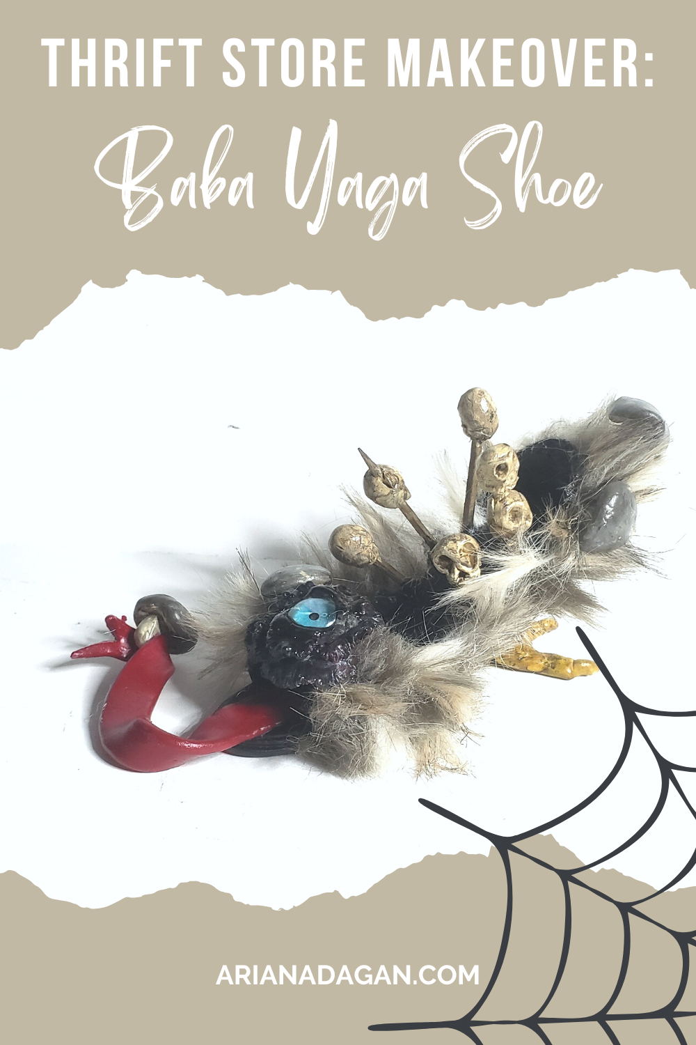 Transforming a Mini High Heel Shoe into Baba Yaga Hut